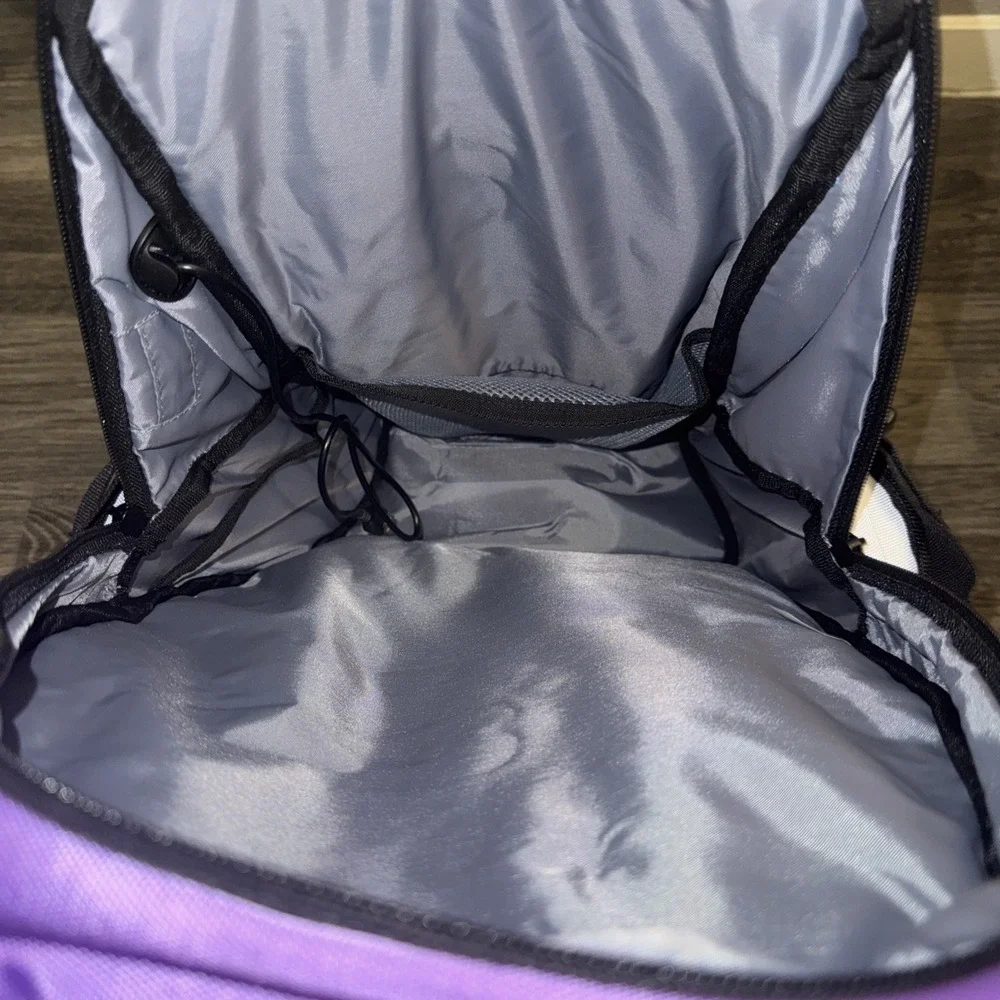 Bang Energy Drink Laptop Utility Backpack Purple White Black Tech Gym School Bag